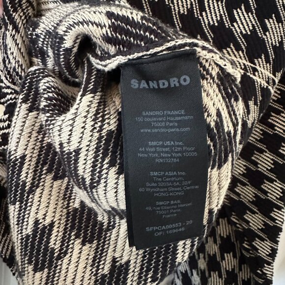 SANDRO Houndstooth Balthazar Jacket - Picture 6 of 6